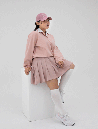 [EVELLET] Nepli配色領T恤衫