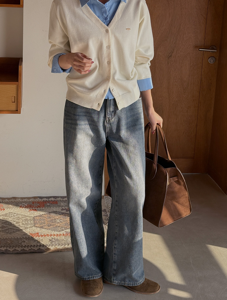 Yutoen 特定長度的羊毛寬牛皮短裙