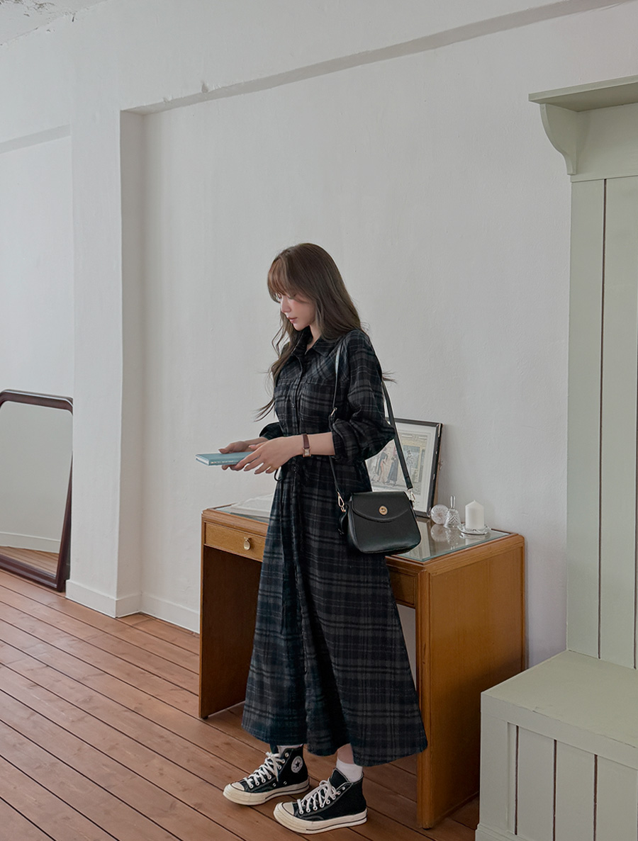 Pintobe 格紋串 長袖西式