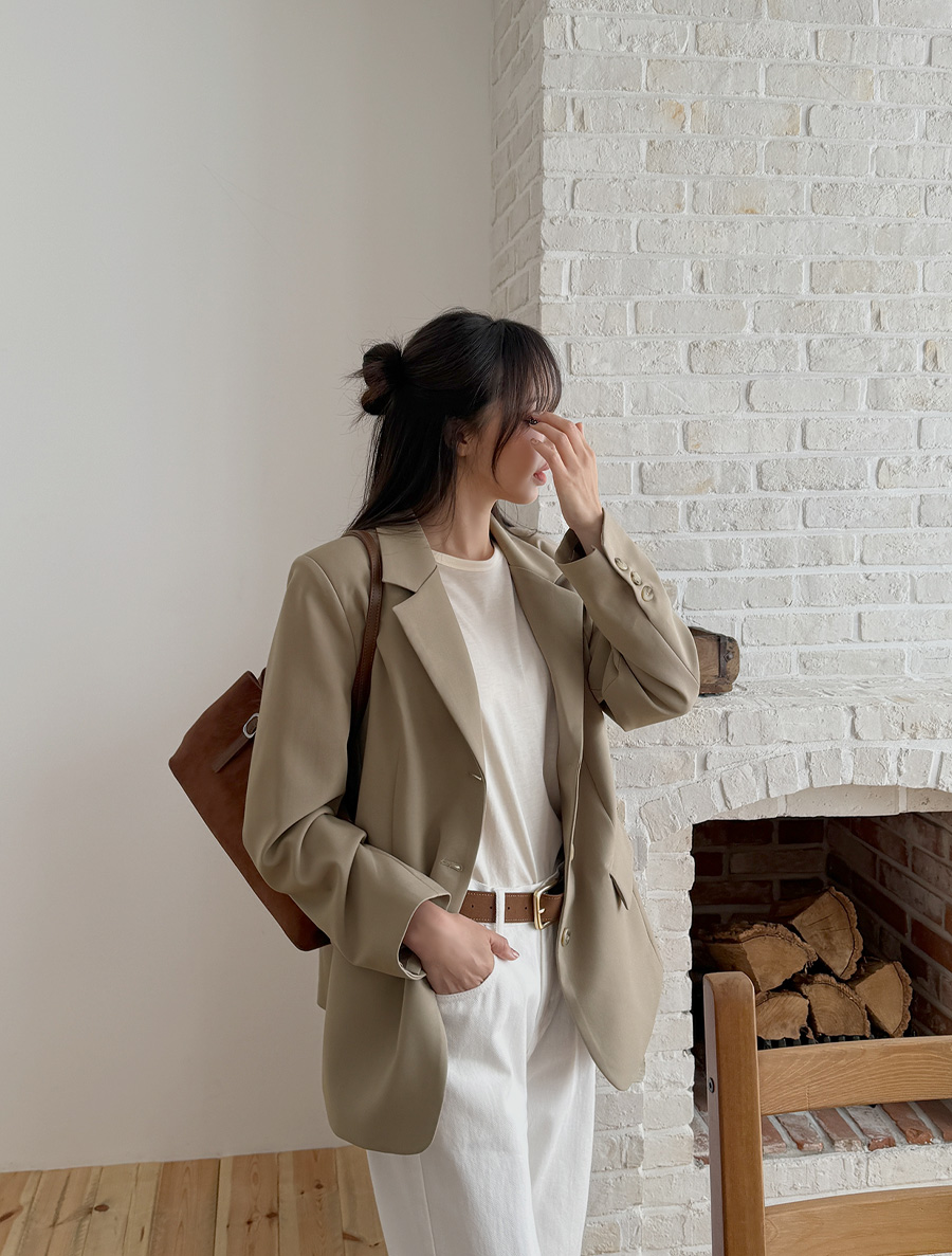 [EVELLET] Hisen 針褶單夾克