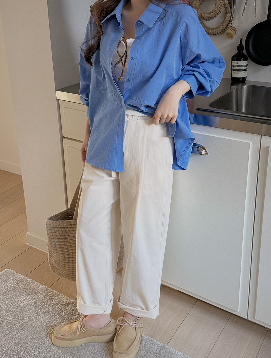 Yohenbi Pintuck Harun 長袖棉質長褲