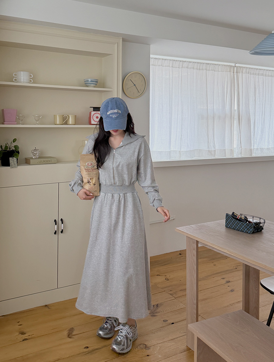 [EVELLET] Garend 領腰帶長連身裙