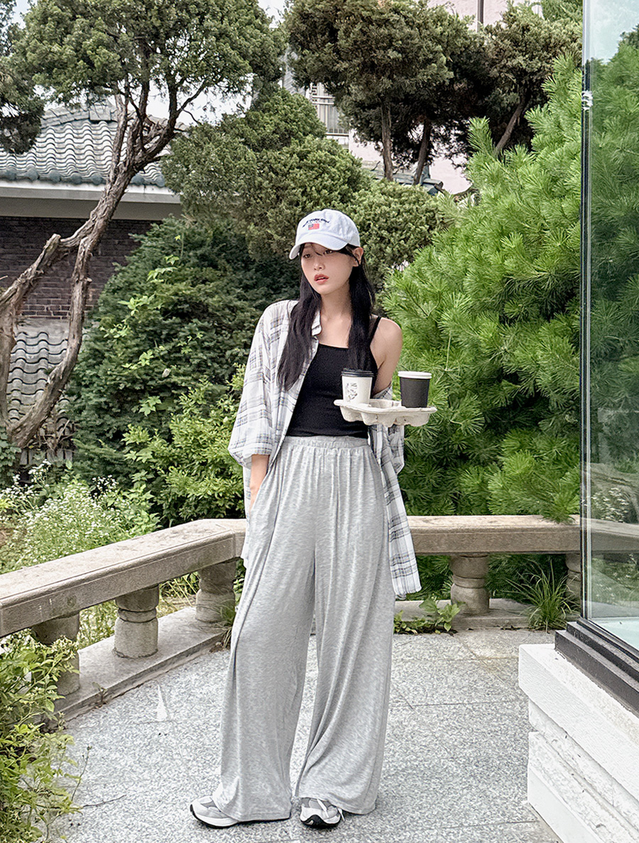 [EVELLET] 4&Me 彈性寬腰褲