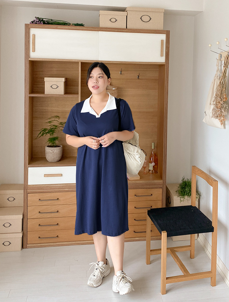 [EVELLET] Dunkyden 配色 領子長款