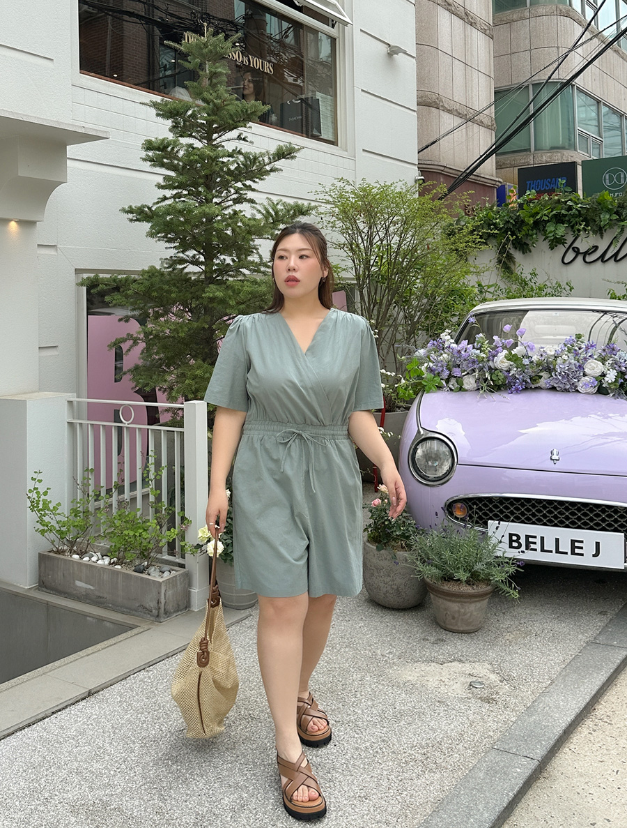 [EVELLET] Mirian 棉生物腰帶連身褲