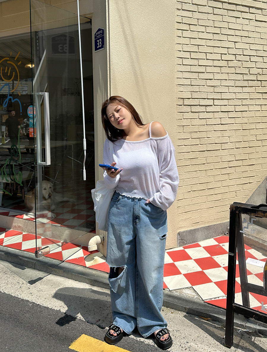 [EVELLET] 波米安亞麻7分長T卹