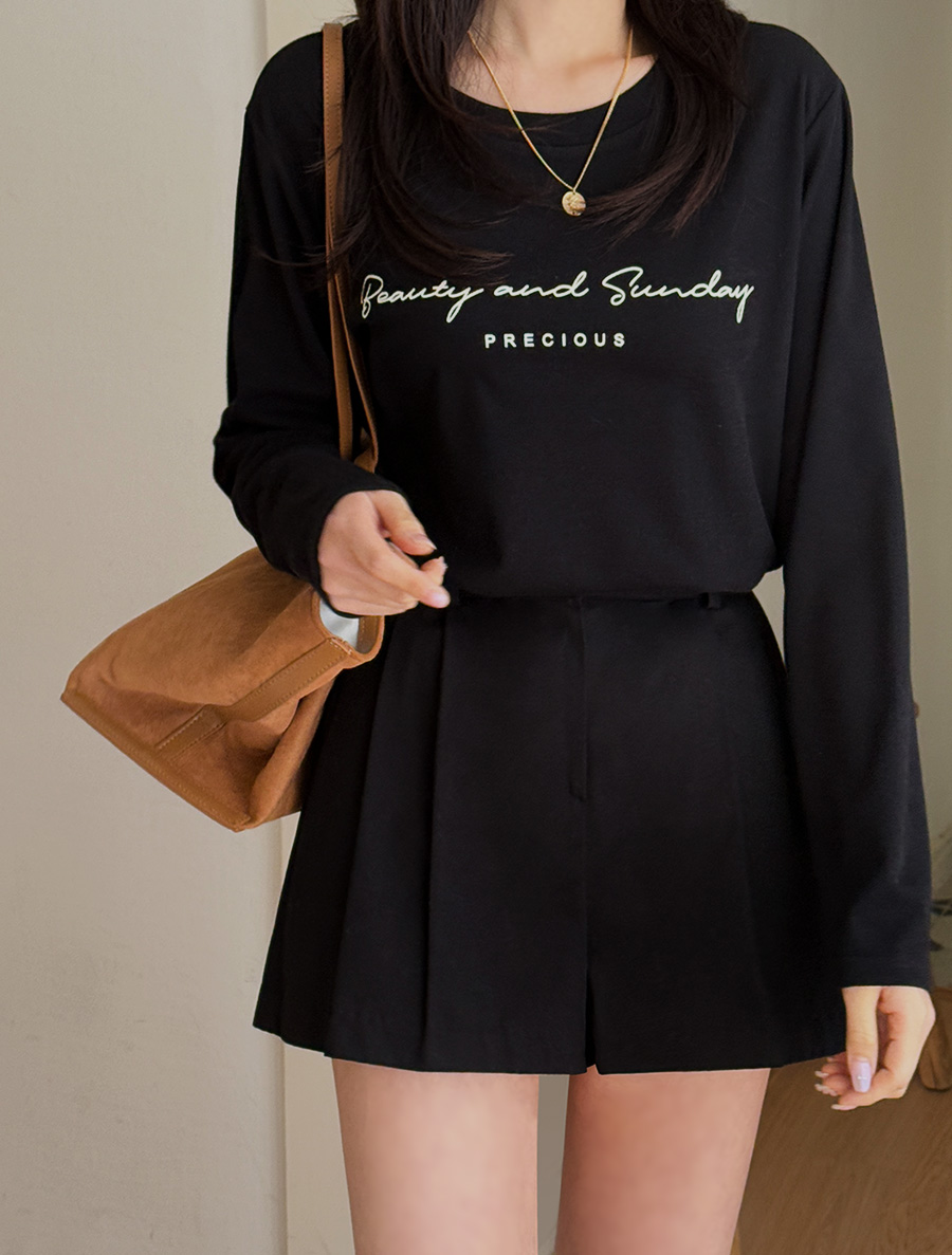 [EVELLET]美與刻字T恤衫