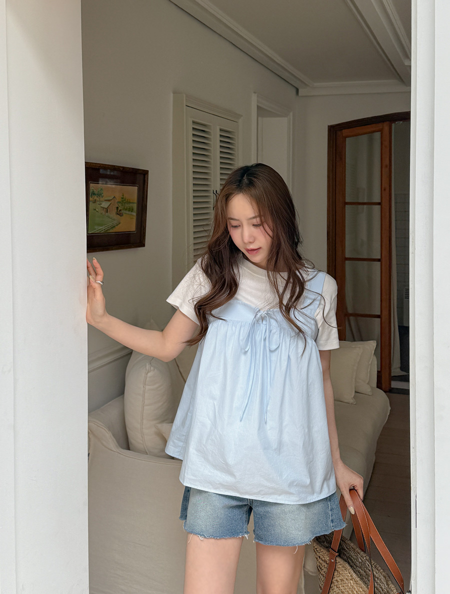 [EVELLET] Moeki 棉質方領緊身胸衣女款上衣