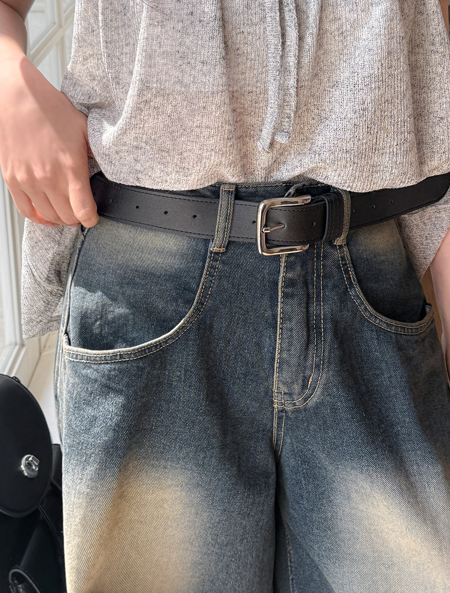 [EVELLET] Ronti 粗體方形腰帶