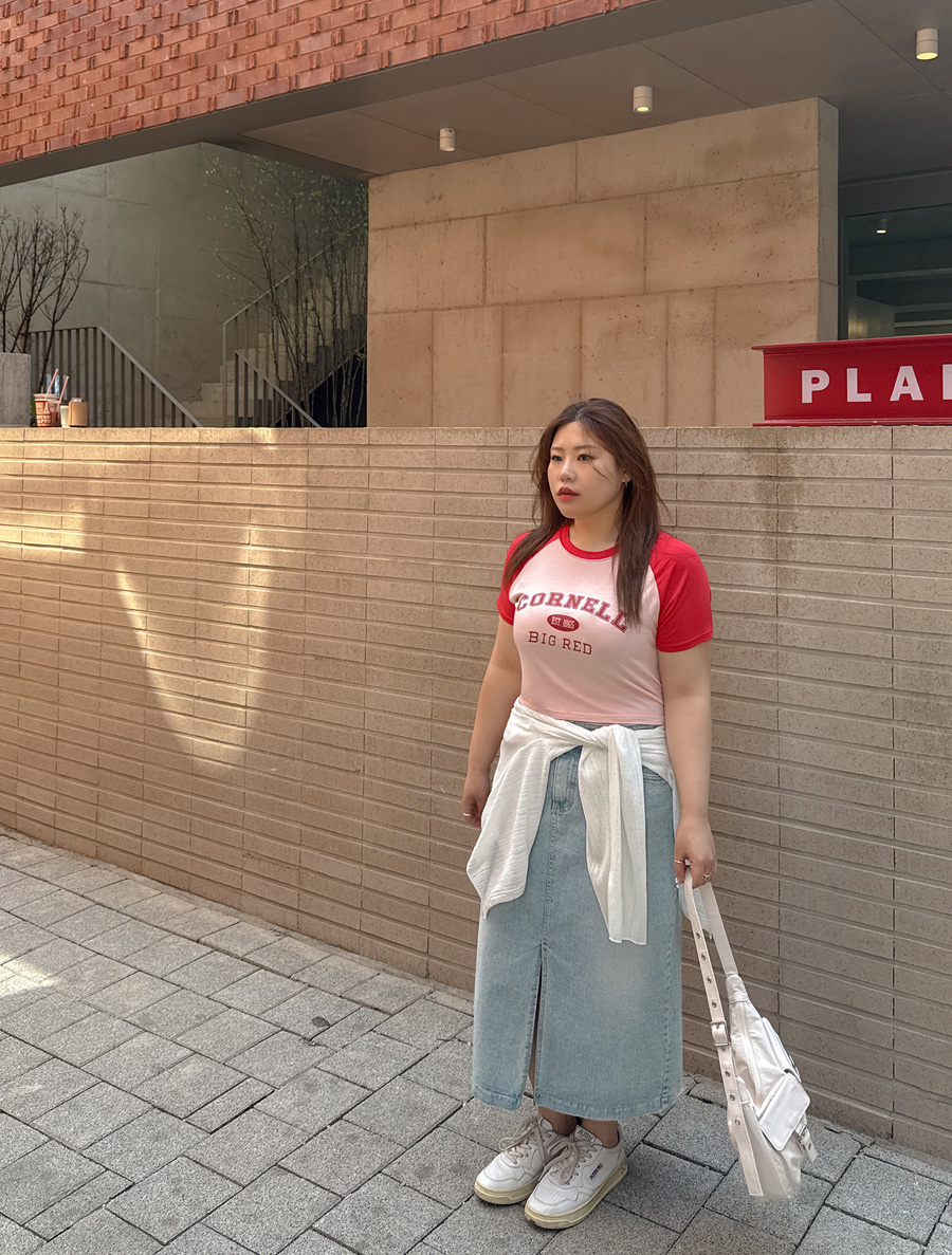 【EVELLET】Royview拼色露肩T卹