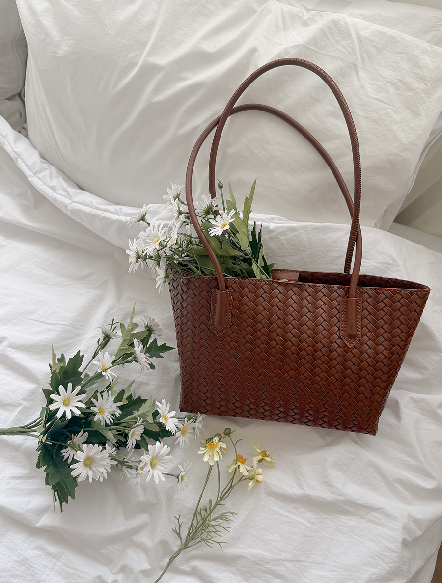 Enfha 化妝包組 編織單肩包