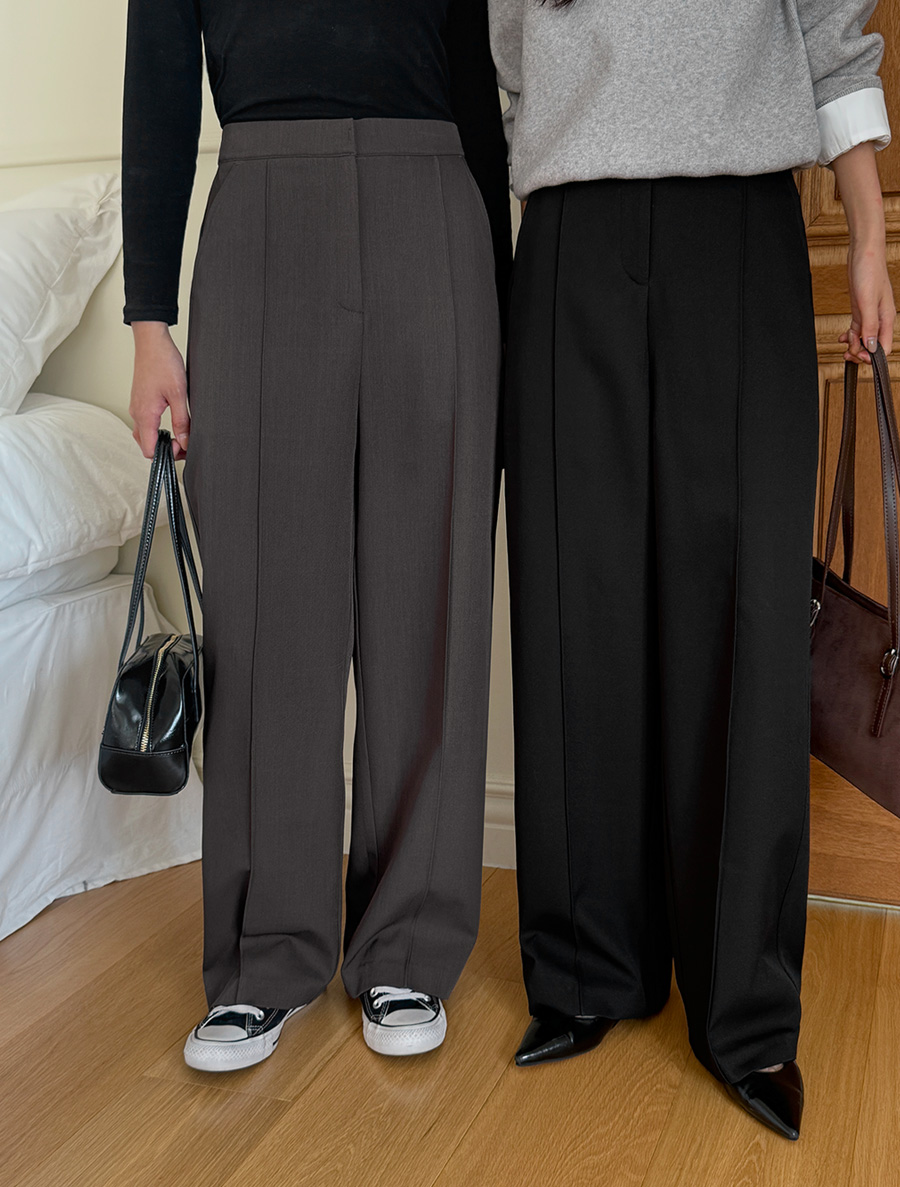 [EVELLET] Benleti 後背束帶褶襉半寬裙