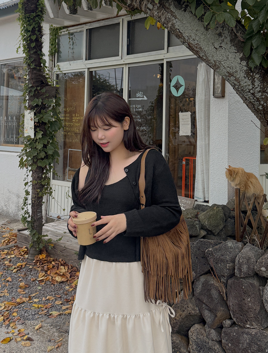 [EVELLET] Seluin 美利奴羊毛針織襯衫、開襟衫套裝