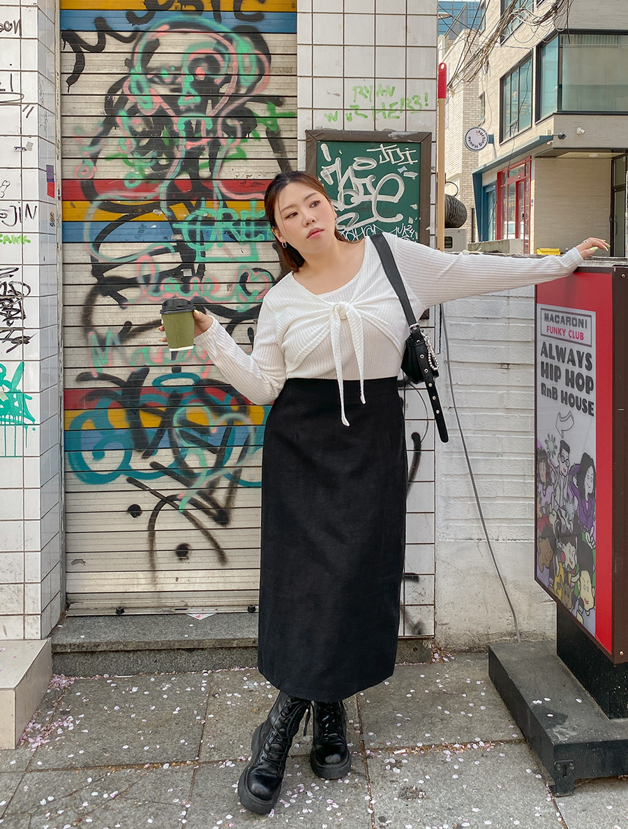 [EVELLET] Zenmuta 亞麻開衩長裙