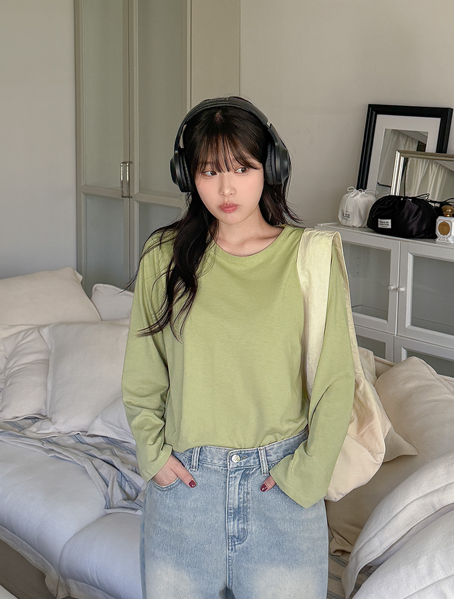 [EVELLET] Supima Bio水洗圓形T卹